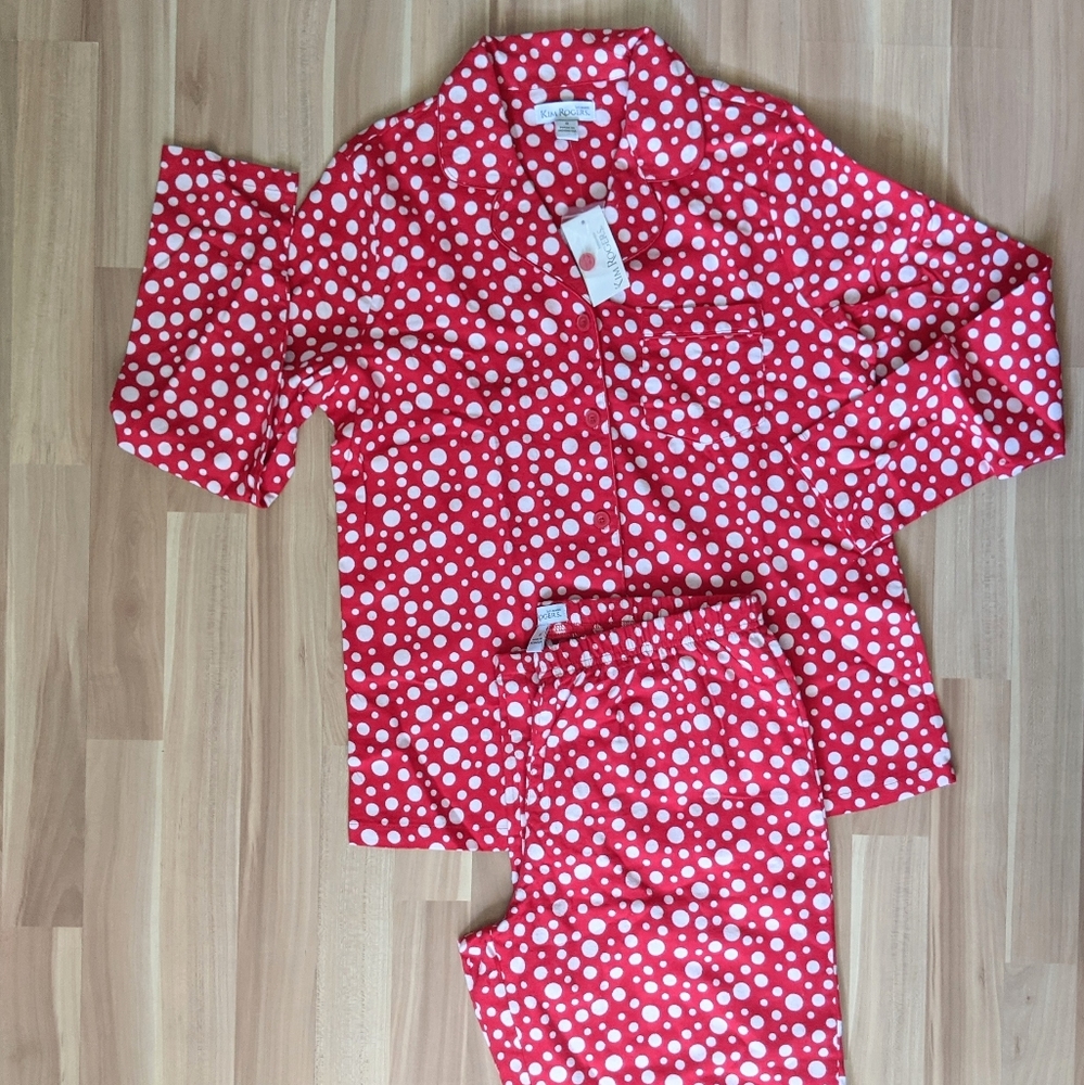 Kim Rogers Polka Dot Pajama Set